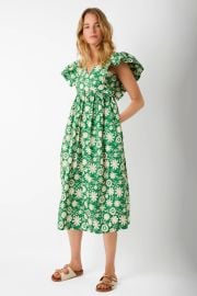 Emmeline Printed Sundress - GreenEcru WYSE London at Wyse